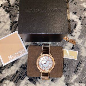 Rose Gold Michael Kors Mother of Pearl Dial Watch
